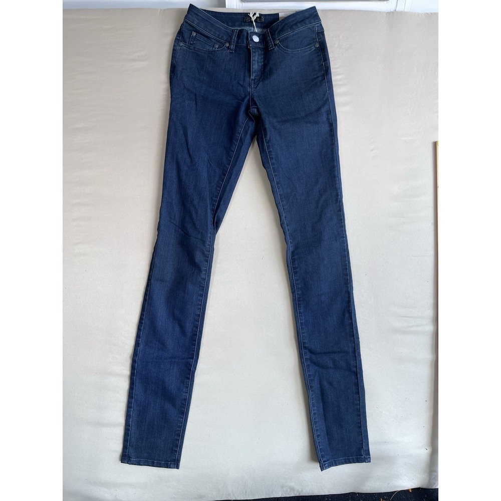 NWT Prana Kara Skinny Jeans Womens 0/25 Tall 36 Inseam Dark Wash Denim